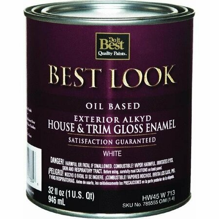 UNKNOWN Best Look Oil Alkyd Gloss Exterior House & Trim Paint HW45W0713-44
